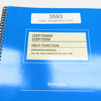 Okuma OSP7000M OSP700M Maintenance Operation Alarms Manual Library Lot Of 14
