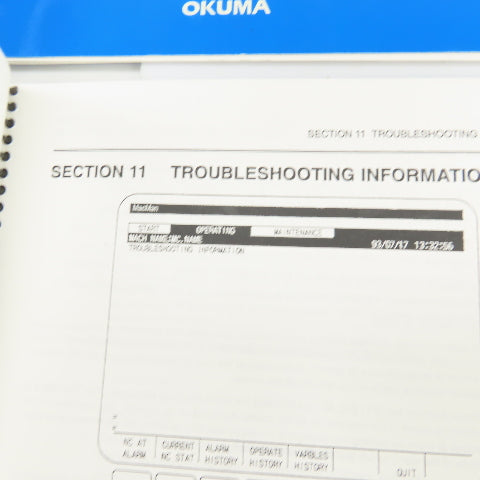 Okuma OSP7000M OSP700M MX-45VA MX-45VAE Maintenance Manual Library Lot Of 8 Book