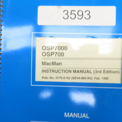 Okuma OSP7000M OSP700M MX-45VA MX-45VAE Maintenance Manual Library Lot Of 8 Book