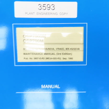 Okuma OSP7000M OSP700M MX-45VA MX-45VAE Maintenance Manual Library Lot Of 8 Book