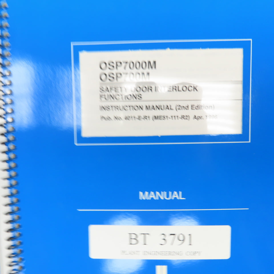 Okuma OSP7000M OSP700M MX-45VA MX-45VAE Maintenance Manual Library Lot Of 8 Book