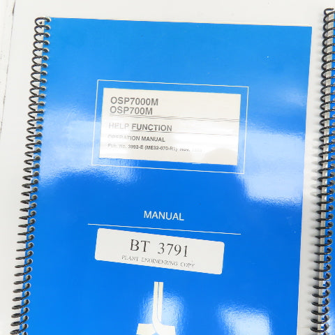 Okuma OSP7000M OSP700M MX-45VA MX-45VAE Maintenance Manual Library Lot Of 8 Book