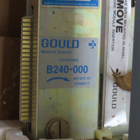 Gould AS-B240-000 Modicon B240-000 I/O Rack Assembly Housing