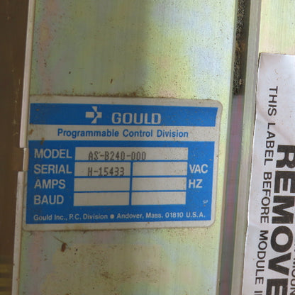 Gould AS-B240-000 Modicon B240-000 I/O Rack Assembly Housing