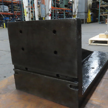 40-1/4" x 18" x 18" Steel Set Up 90° Right Angle Plate Fixture 2-1/4" Thick