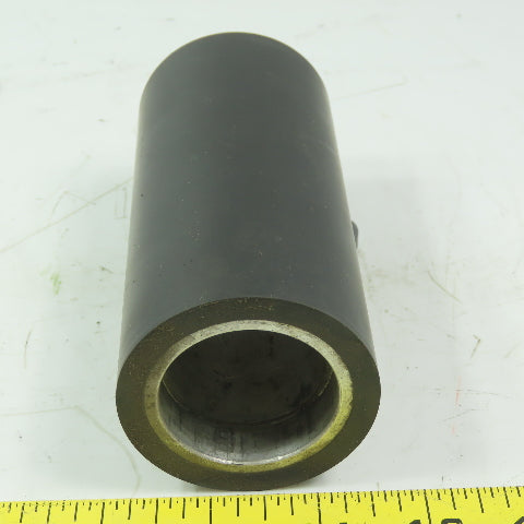 Aluminum 2-3/8" x 5" Black Rubber Lagged Gravity Conveyor Roller