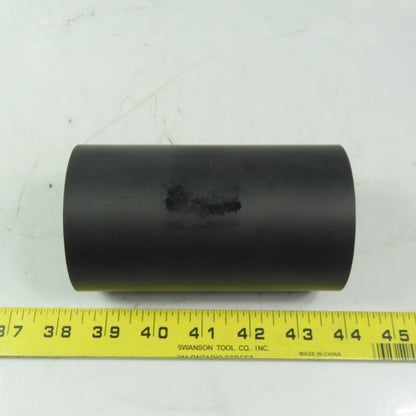 Aluminum 2.97" x 5-1/4" Black Rubber Lagged Gravity Conveyor Roller