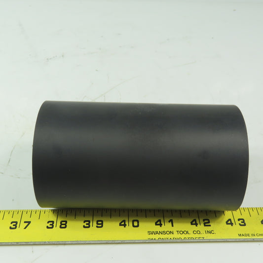 Aluminum 2.97" x 5-1/4" Black Rubber Lagged Gravity Conveyor Roller