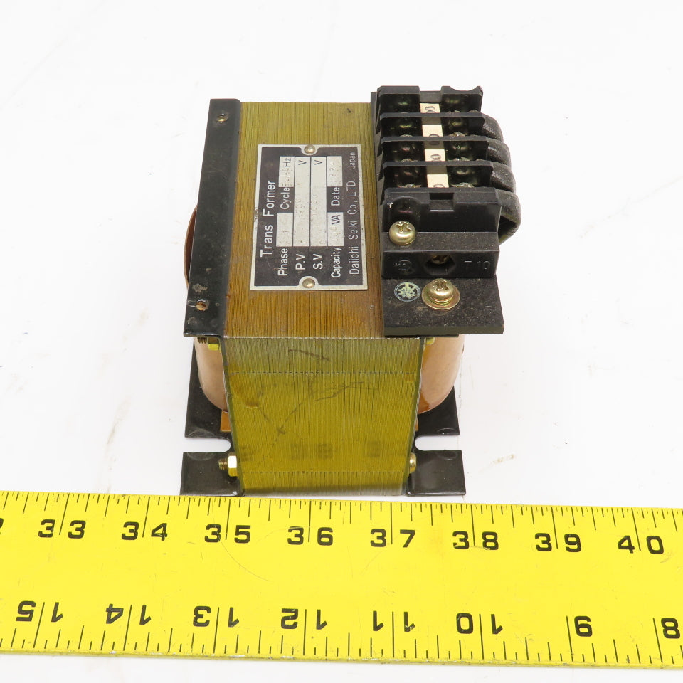 Daiichi Seiki 200V Pri 100V Sec 100VA 1Ph Transformer