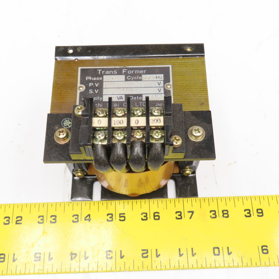 Daiichi Seiki 200V Pri 100V Sec 100VA 1Ph Transformer
