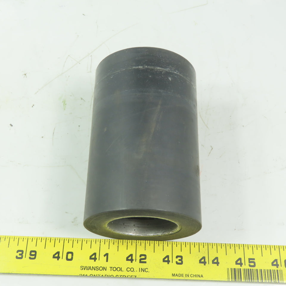 Aluminum 2.97" x 5-1/4" Black Rubber Lagged Gravity Conveyor Roller