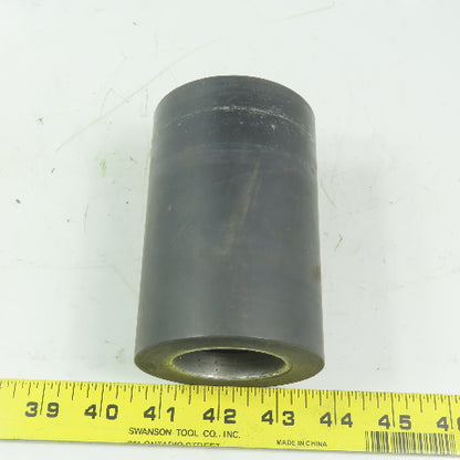 Aluminum 2.97" x 5-1/4" Black Rubber Lagged Gravity Conveyor Roller
