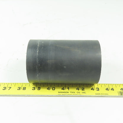 Aluminum 2.97" x 5-1/4" Black Rubber Lagged Gravity Conveyor Roller