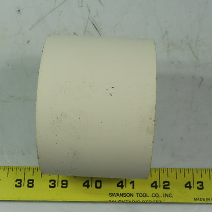Aluminum 2.970" Diam. x 2.755" White  Rubber Lagged Conveyor Roller
