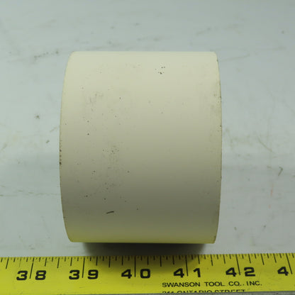 Aluminum 2.970" Diam. x 2.755" White  Rubber Lagged Conveyor Roller