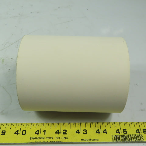 Aluminum 2.970" Diam. x 4.60" White  Rubber Lagged Conveyor Roller
