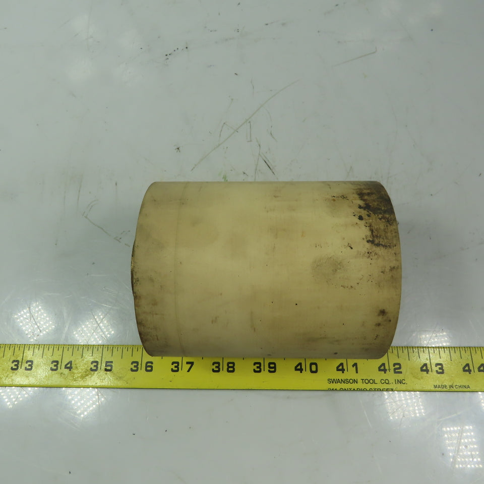 Aluminum 2.970" Diam. x 4.60" White  Rubber Lagged Conveyor Roller