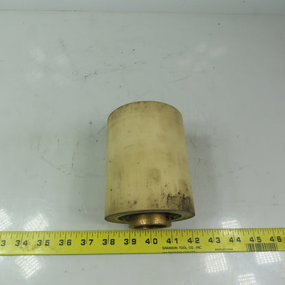 Aluminum 2.970" Diam. x 4.60" White  Rubber Lagged Conveyor Roller