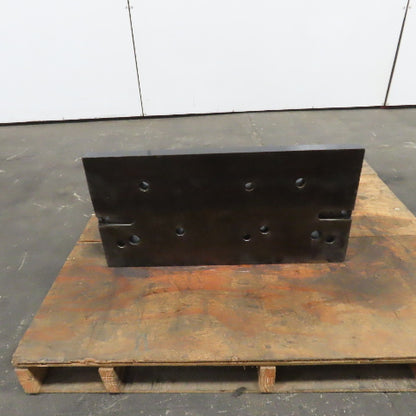 23" x 27" Wide x 14" Tall Webbed Steel Angle Plate Set Up Fixture 1-1/2" Thick