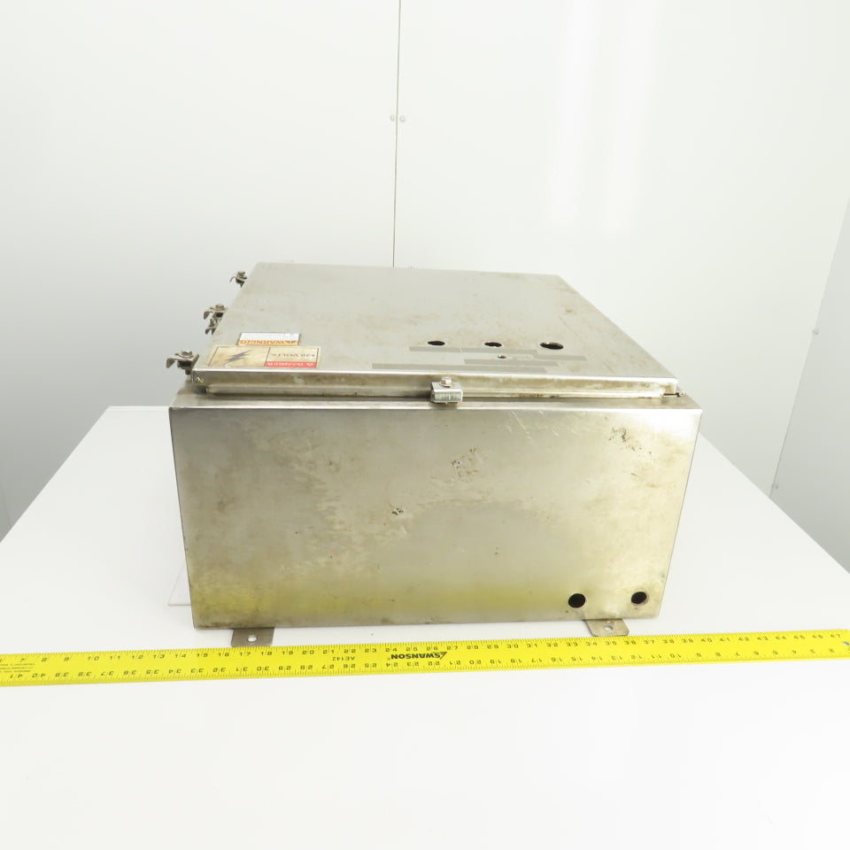 Cooper 24" x 24" x 12" Wall Mount Stainless Steel Electrical Enclosure Type 4X
