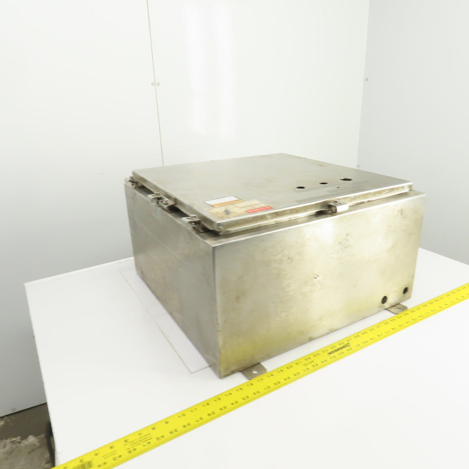 Cooper 24" x 24" x 12" Wall Mount Stainless Steel Electrical Enclosure Type 4X