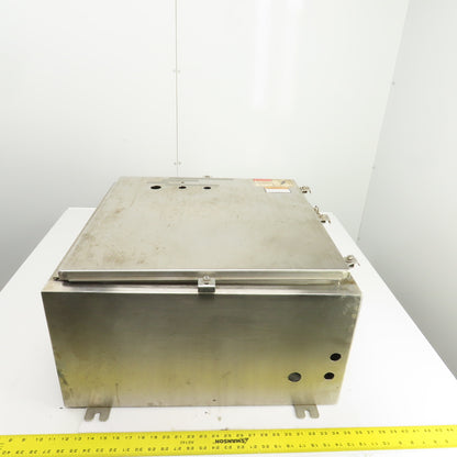 Cooper 24" x 24" x 12" Wall Mount Stainless Steel Electrical Enclosure Type 4X