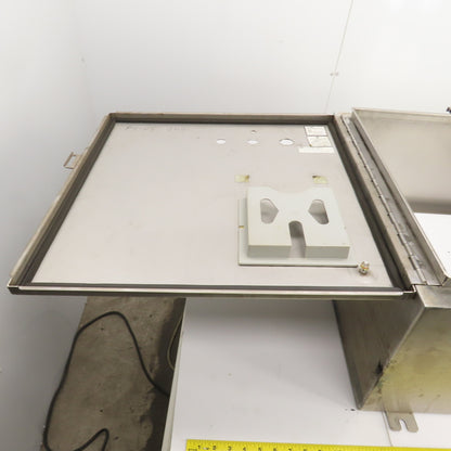 Cooper 24" x 24" x 12" Wall Mount Stainless Steel Electrical Enclosure Type 4X