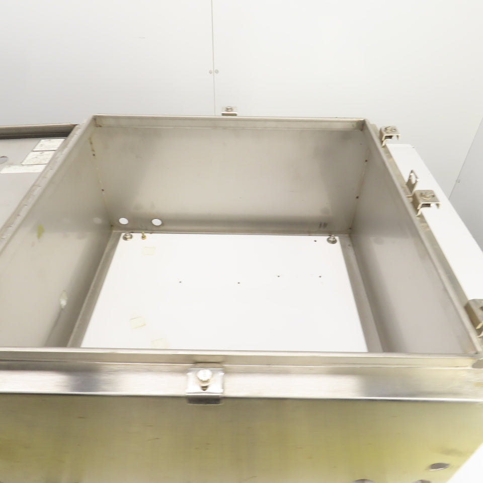 Cooper 24" x 24" x 12" Wall Mount Stainless Steel Electrical Enclosure Type 4X