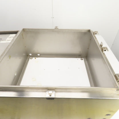 Cooper 24" x 24" x 12" Wall Mount Stainless Steel Electrical Enclosure Type 4X