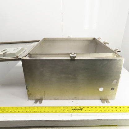 Cooper 24" x 24" x 12" Wall Mount Stainless Steel Electrical Enclosure Type 4X