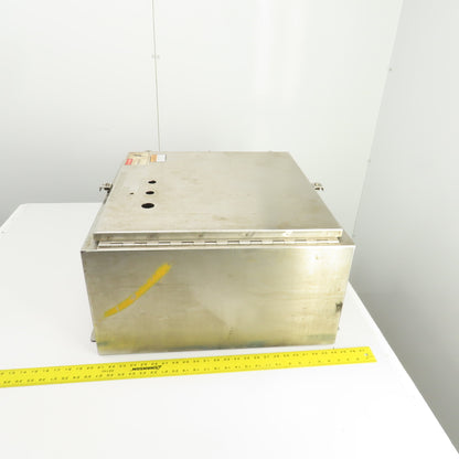 Cooper 24" x 24" x 12" Wall Mount Stainless Steel Electrical Enclosure Type 4X