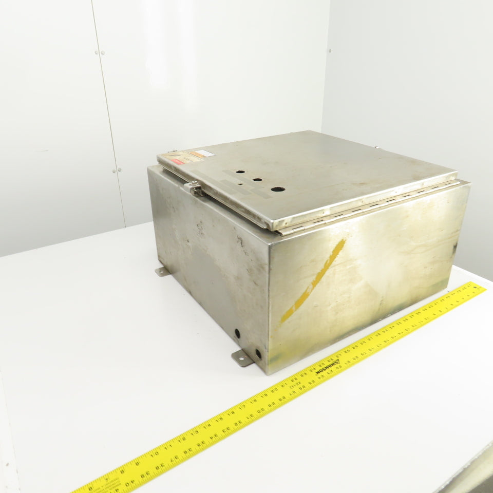 Cooper 24" x 24" x 12" Wall Mount Stainless Steel Electrical Enclosure Type 4X