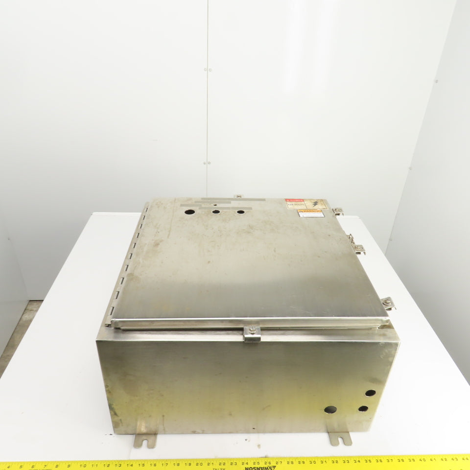 Cooper 24" x 24" x 12" Wall Mount Stainless Steel Electrical Enclosure Type 4X