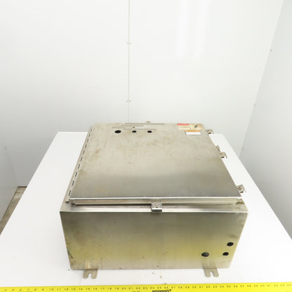 Cooper 24" x 24" x 12" Wall Mount Stainless Steel Electrical Enclosure Type 4X