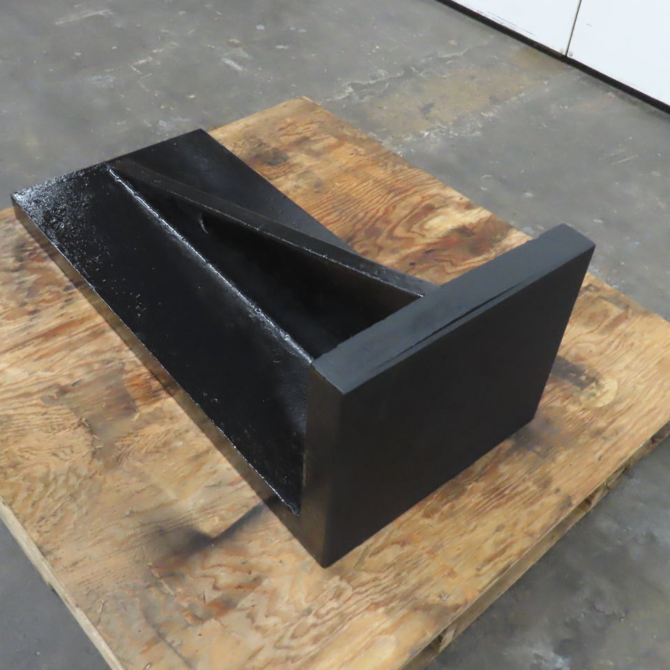 40" x 18" Wide x 15" Tall Webbed Steel Angle Plate Set Up Fixture 2" Thick