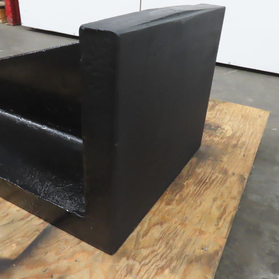 40" x 18" Wide x 15" Tall Webbed Steel Angle Plate Set Up Fixture 2" Thick