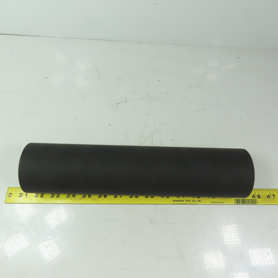 Aluminum 3" Diam. x 13" Black  Rubber Lagged Conveyor Roller