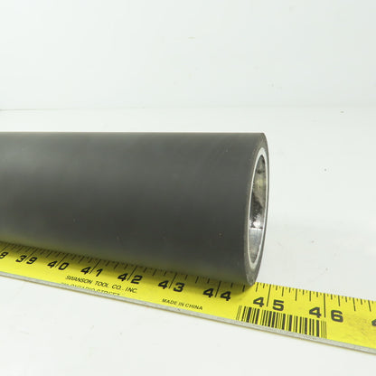 Aluminum 3" Diam. x 13" Black  Rubber Lagged Conveyor Roller