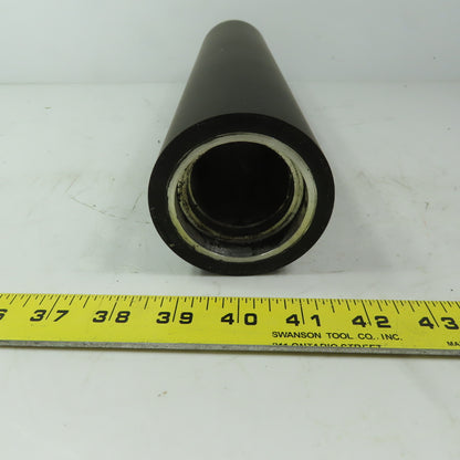Aluminum 3" Diam. x 13" Black  Rubber Lagged Conveyor Roller