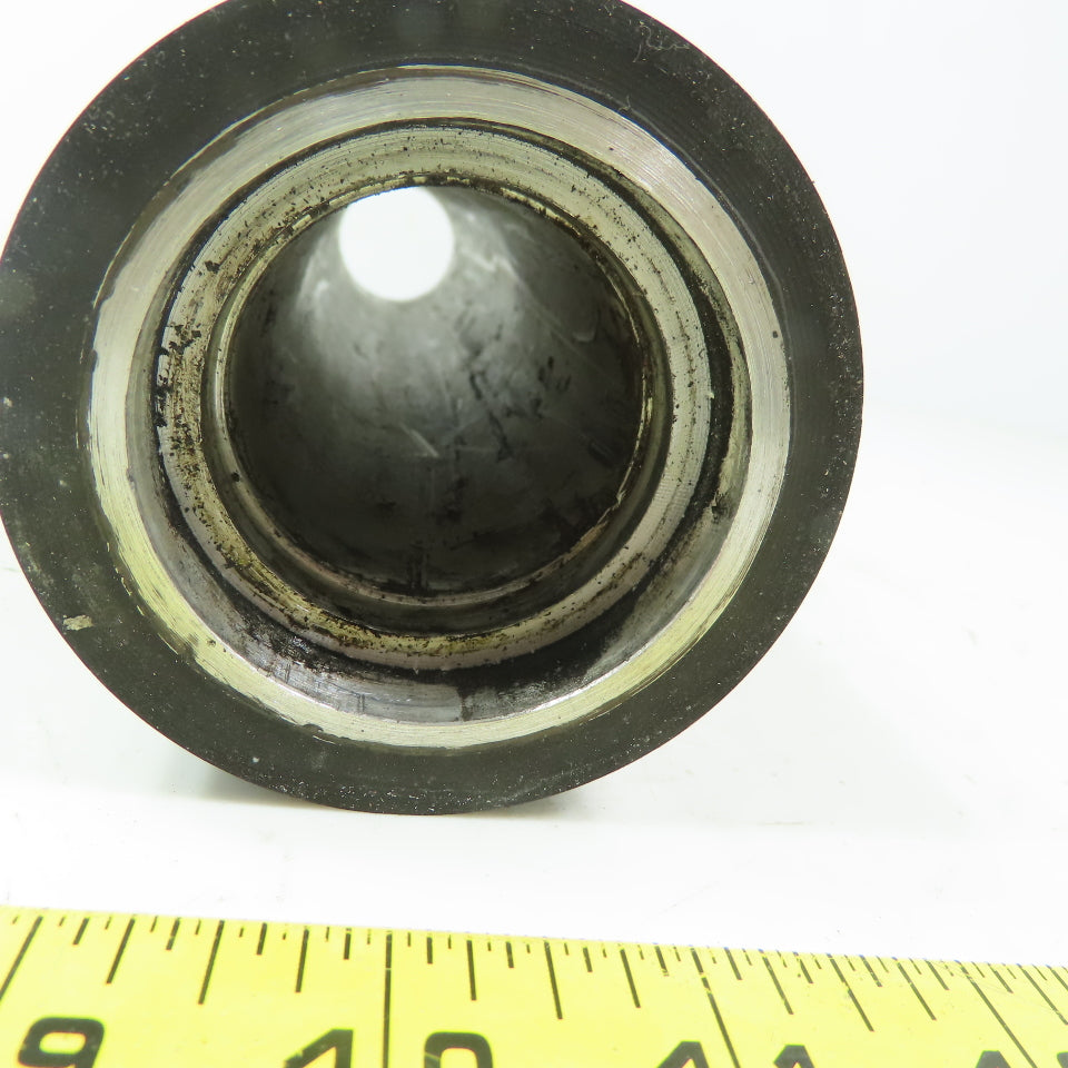 Aluminum 3" Diam. x 13" Black  Rubber Lagged Conveyor Roller