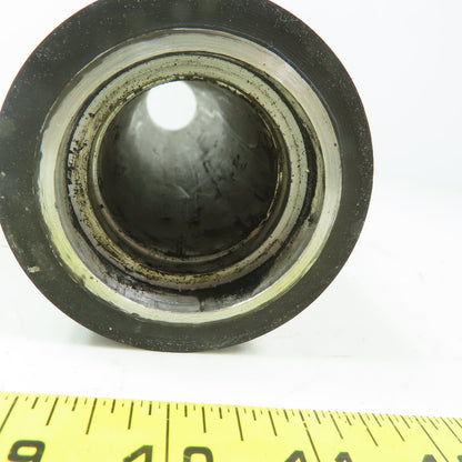 Aluminum 3" Diam. x 13" Black  Rubber Lagged Conveyor Roller