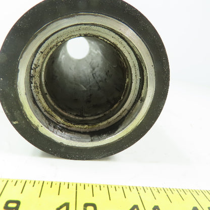 Aluminum 3" Diam. x 13" Black  Rubber Lagged Conveyor Roller