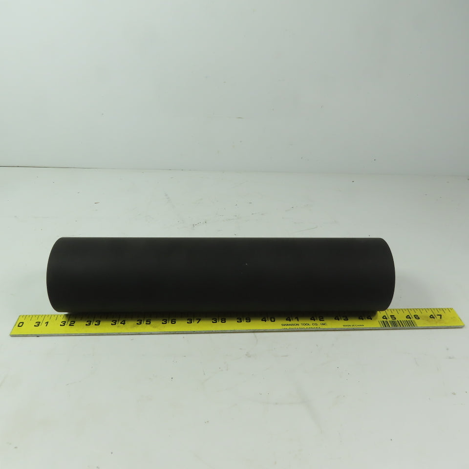 Aluminum 3" Diam. x 13" Black  Rubber Lagged Conveyor Roller