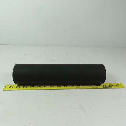 Aluminum 3" Diam. x 13" Black  Rubber Lagged Conveyor Roller