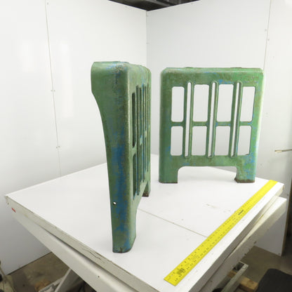 Sampson MN-10 29-1/2" H x 25-3/4 Antique Cast Iron Machine Table Legs Set of 2