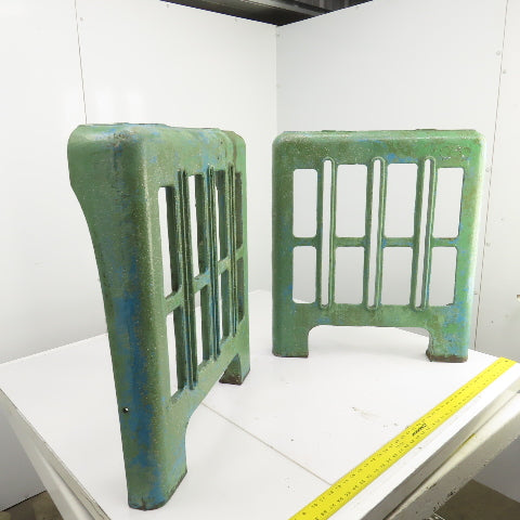Sampson MN-10 29-1/2" H x 25-3/4 Antique Cast Iron Machine Table Legs Set of 2