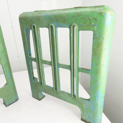 Sampson MN-10 29-1/2" H x 25-3/4 Antique Cast Iron Machine Table Legs Set of 2