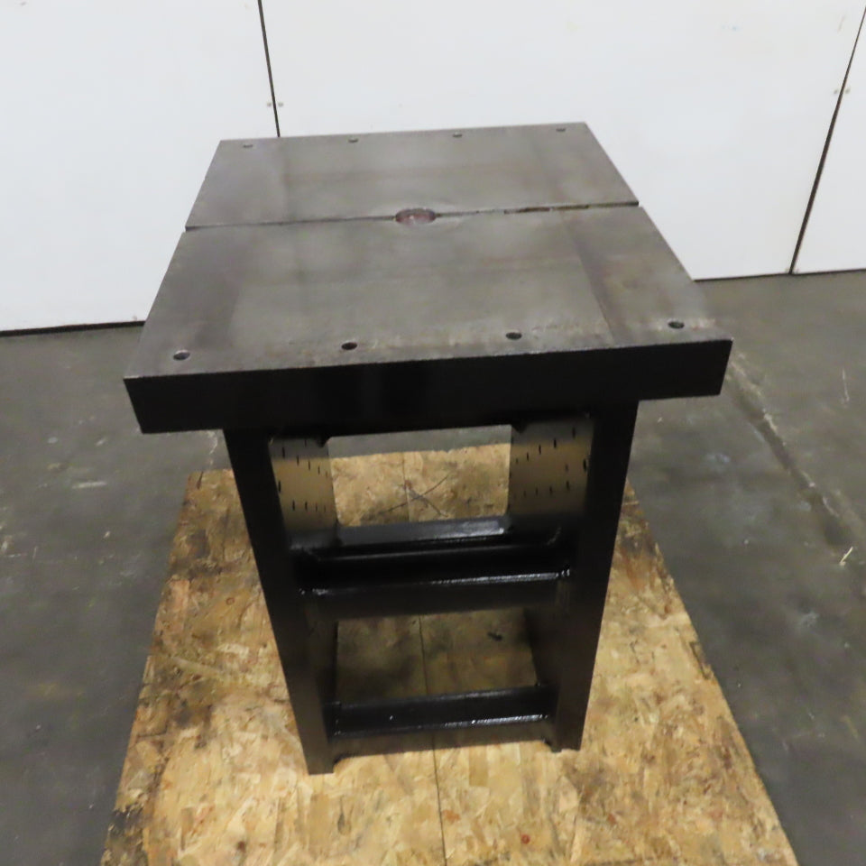 25" x 28" x 3" Thick Blanchard Ground Top 3 Sided Tombstone Workholding Fixture