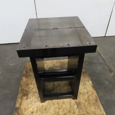 25" x 28" x 3" Thick Blanchard Ground Top 3 Sided Tombstone Workholding Fixture