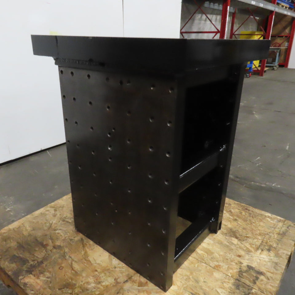 25" x 28" x 3" Thick Blanchard Ground Top 3 Sided Tombstone Workholding Fixture